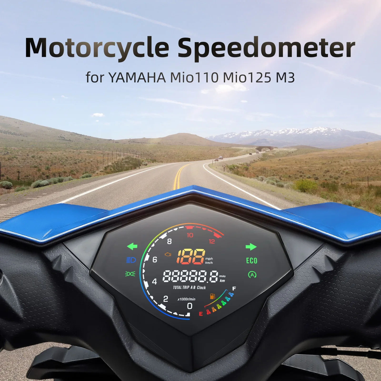 

For Yamaha Mio125 MIO i125 Mio110 Mio M3 New Motorcycle Instrument Digital Odometer Dashboard LED GAUGE Assembly