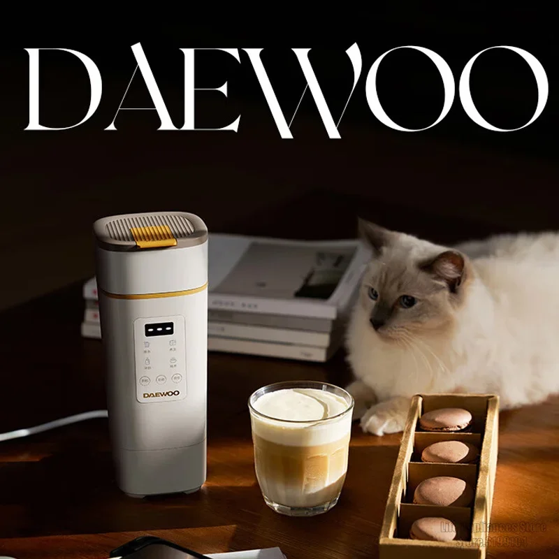 DAEWOO Portable Electric Kettle Temperature Control Fast Boiling Electric Heating Cup For Travel Home Office 450ml 500W