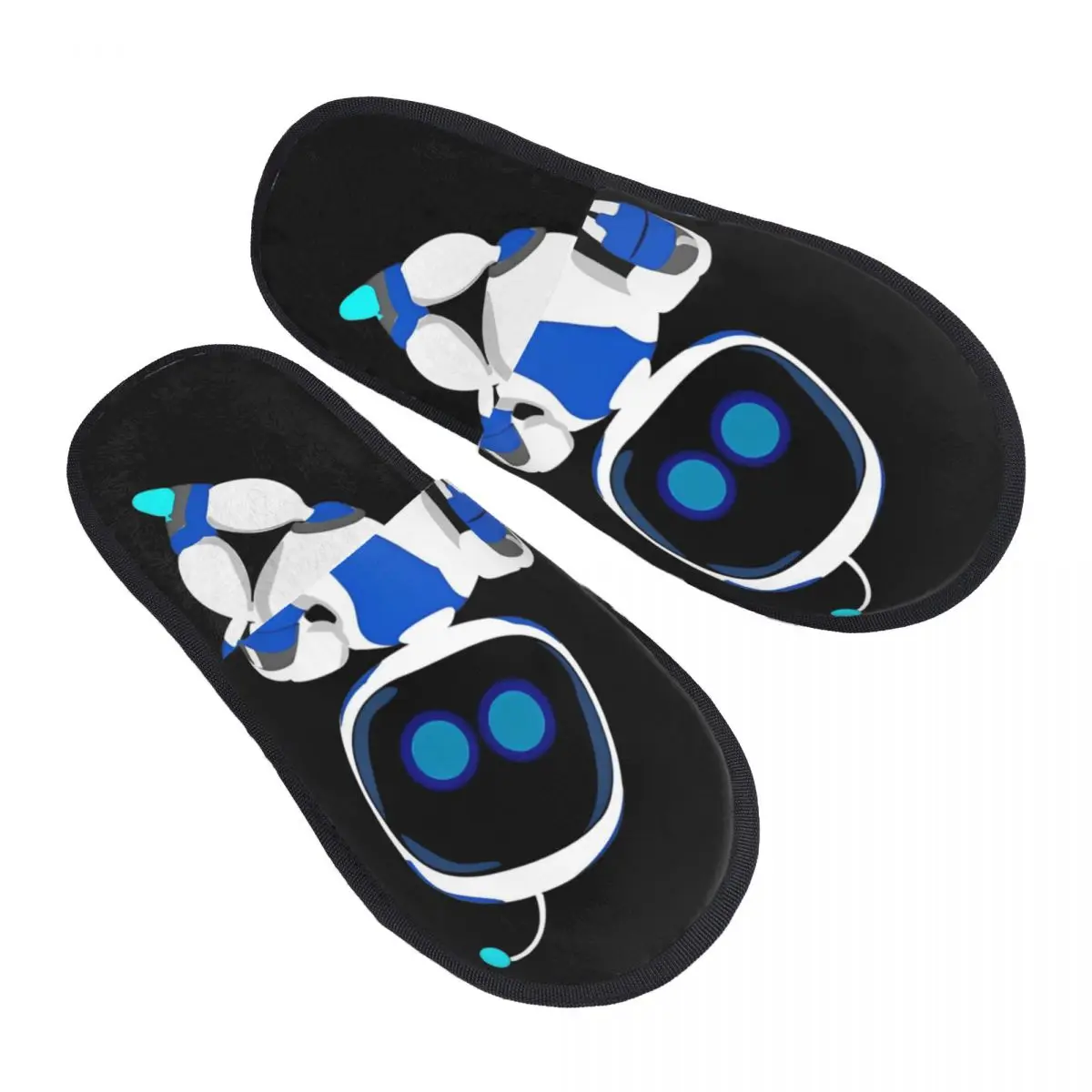 Astrobot Cartoon Game House Slippers Indoor Astros Playroom Cozy Household Fur Slides Slippers Non-skid