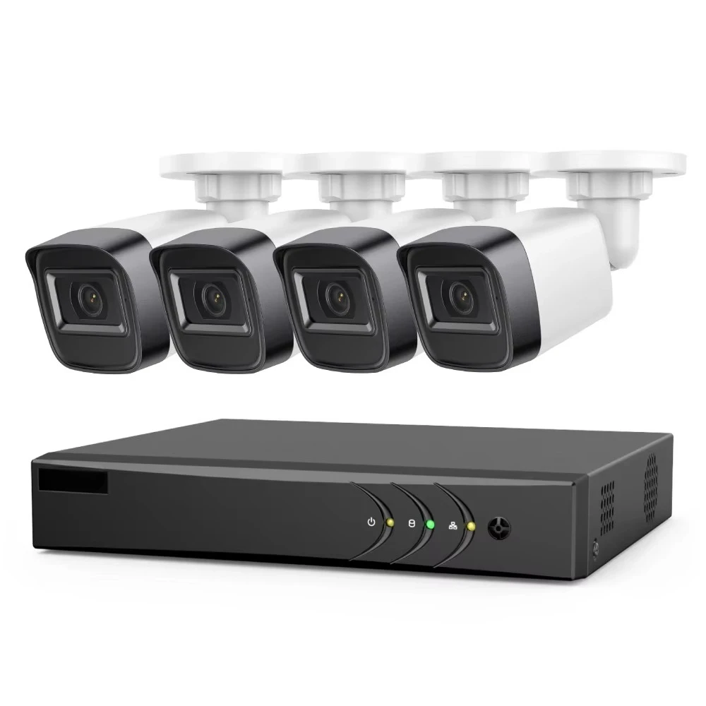 ANNKE HD TVI التناظرية 2MP 1080P CCTV نظام الأمن الكشف الذكي 8 DVR 4 قطعة رصاصة 20 متر IR IP66