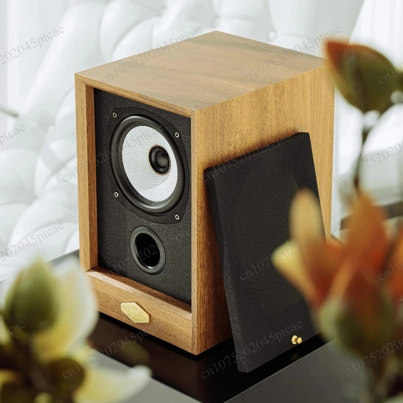 UNLIN 5-inch Fever Speaker HIFI Bookshelf Box, Coaxial Stereo Desktop Monitor Full Range Stereo