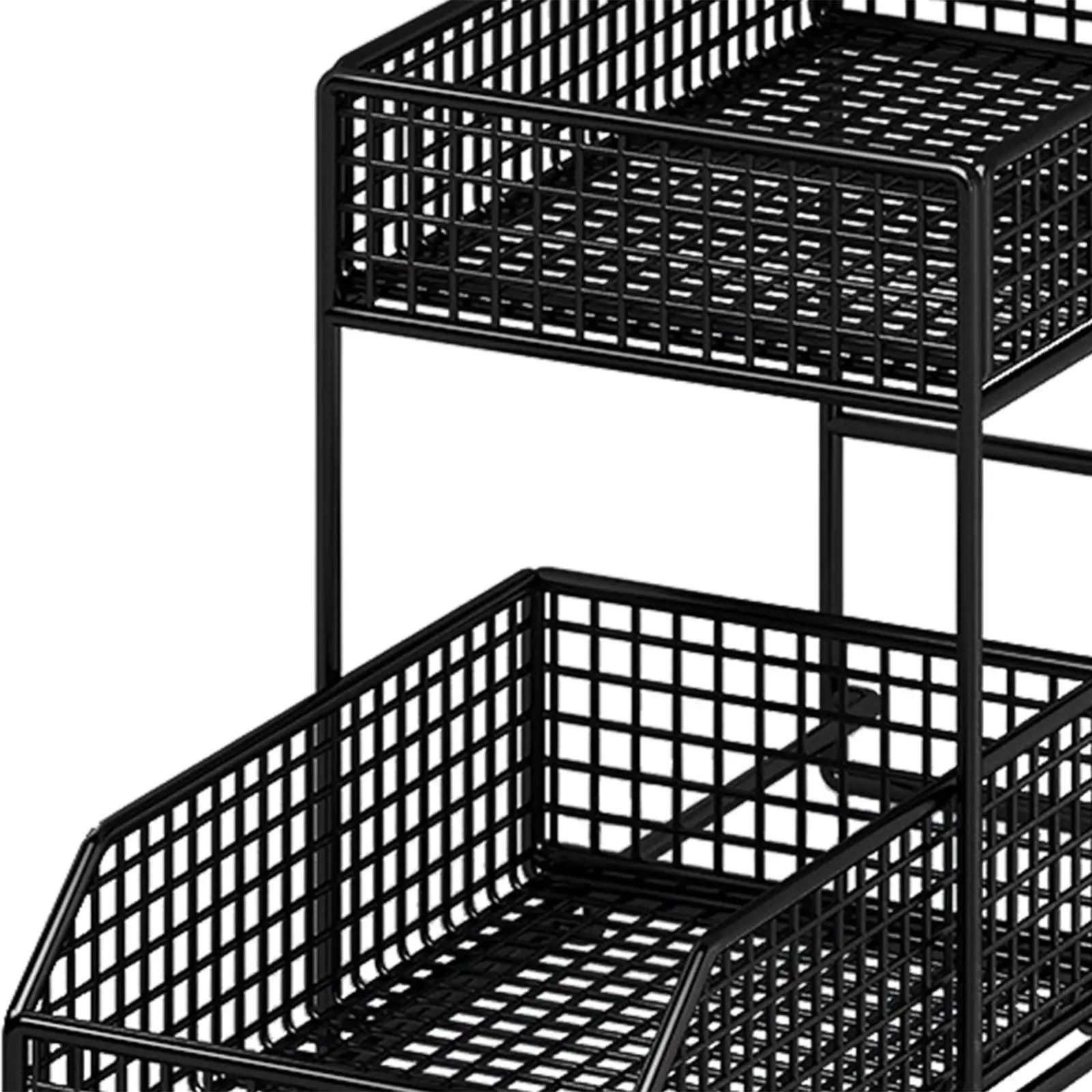 2 Tier Under Sink Organizer Metal Kitchen Cabinet Organizer Sliding Cabinet Basket for Kitchen Cabinet Bathroom Home Countertop