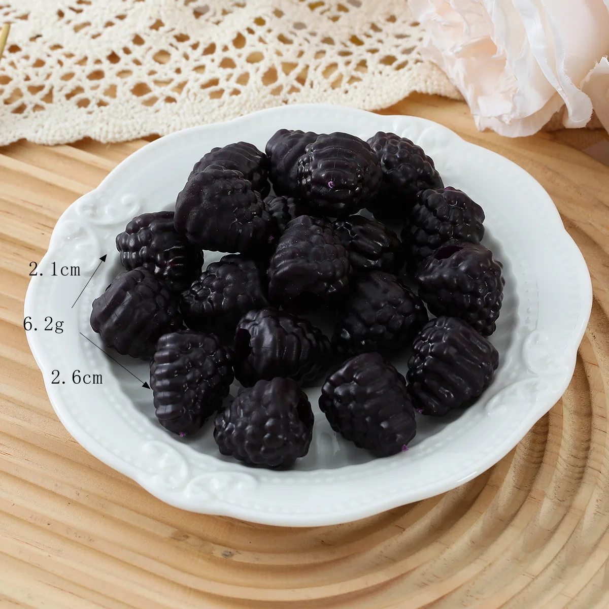 Kunstmatige simulatie nep fruit feest thuis winkel winkel decoratie hout wilde aardbei moerbei framboos rekwisieten 10 stk/partij