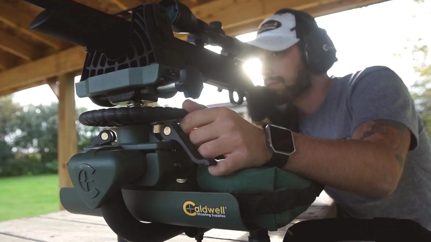 Lead Sled DFT 2 Rifle Shooting Rest with Adjustable Ambidextrous Frame for Recoil Reduction, Sight in, and Stability