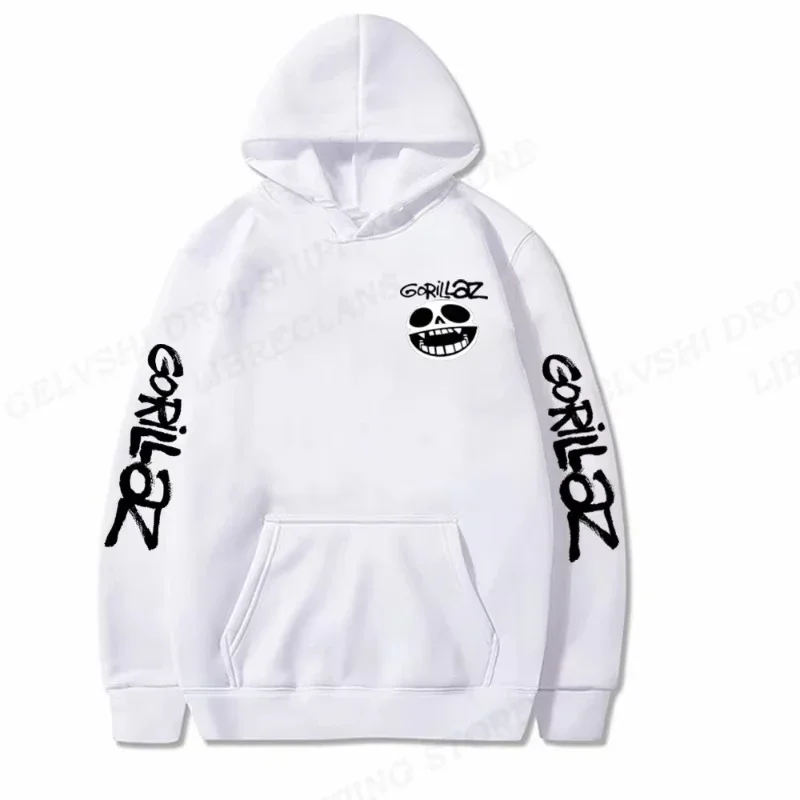 Soft Gorillaz Hoodie 2025 Rock Band Music Album Sweatshirt Comfortable Fabric Street Fashion Casual Running Cyberpunk St
