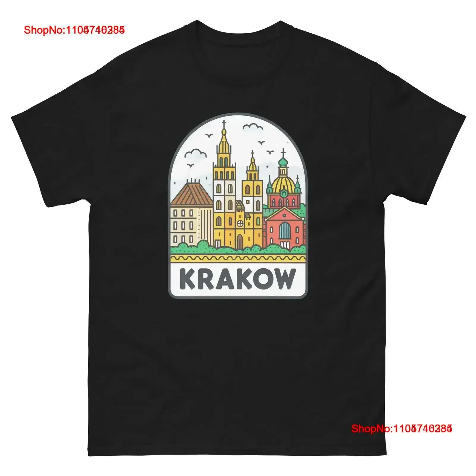 Krakow World Travel Urban Area City T Shirt vintage Washed Comfortable Stretched Slightly designer clothes Stylish Versatile