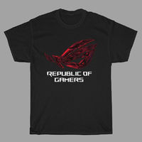 Asus ROG Republic of Gamers Gaming Computer   T-Shirt  Tees Cotton Luxury brand vintage oversized