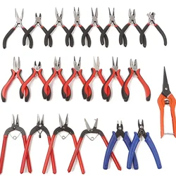 Multifunction Jewelry Pliers Linesman Pliers Needle Bent Nose Pliers Scissors Tongs Clamps DIY Jewelry Making Tools Accessories