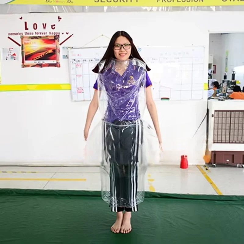 New Design Unique Transparent Inflatable Costume pvc Inflatable Dress Can Be Customized
