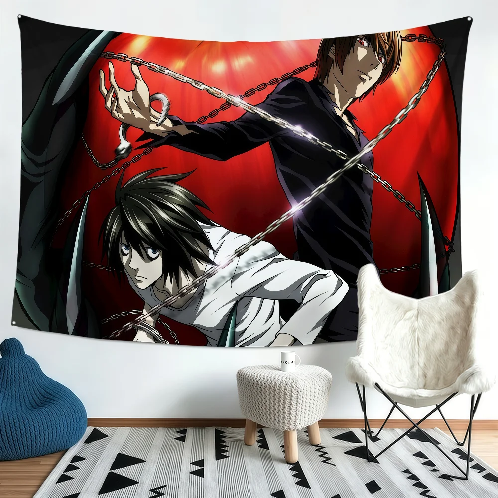 Anime Death Note Flagge Polyester-Banner Modische Flaggen für Party, Bar, Club, Außen- und Innenbereich, Wanddekoration, Banner, Geschenk für Fans – Detail 11