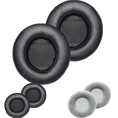 Recambio de almohadillas de terciopelo para auriculares AKG K52 K72 K92 K240, almohadillas de espuma, color negro y gris, 1 par