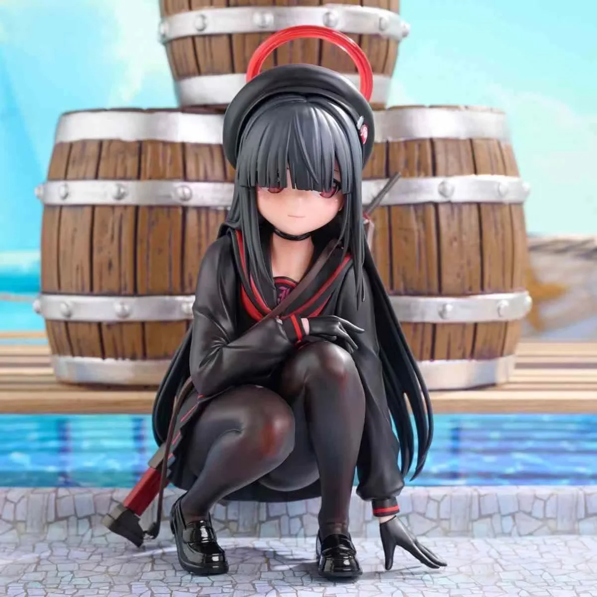 Figurine d'action de dessin animé Mob Chan, archives bleues, jeu de pose accroupie, Statue Bishoujo Gk, modèle de coque d'ordinateur, décoration, cadeaux d'anniversaire