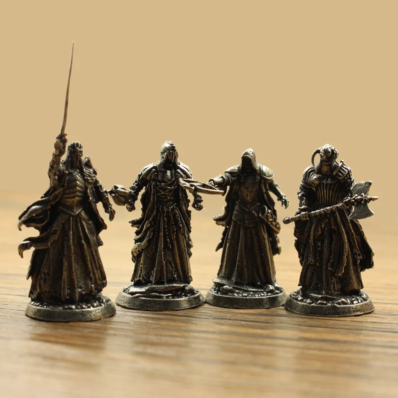 

Desktop wargame figurines, pure brass, human-shaped ornaments, Phantom Legion soldier models.