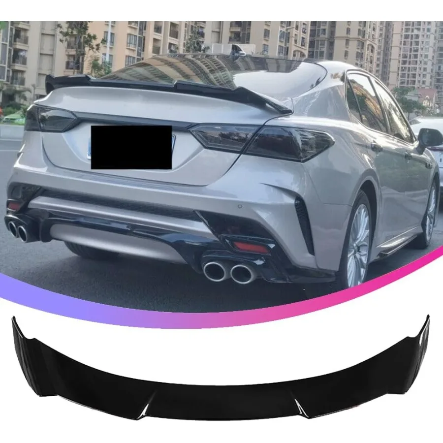 جناح سبويلر خلفي متوافق مع 2018 2019 2020 2021 2022 2023 تويوتا كامري غطاء صندوق السيارة الخلفي سبويلر لتعزيز الهوائية #1
