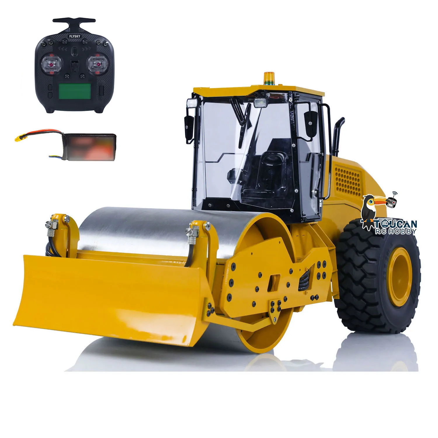 

1/12 CS11 RTR Hydraulic RC Road Roller Metal Radio Control Finished Engineering Trucks Vehicle Car Model Toy for Boys TH24080