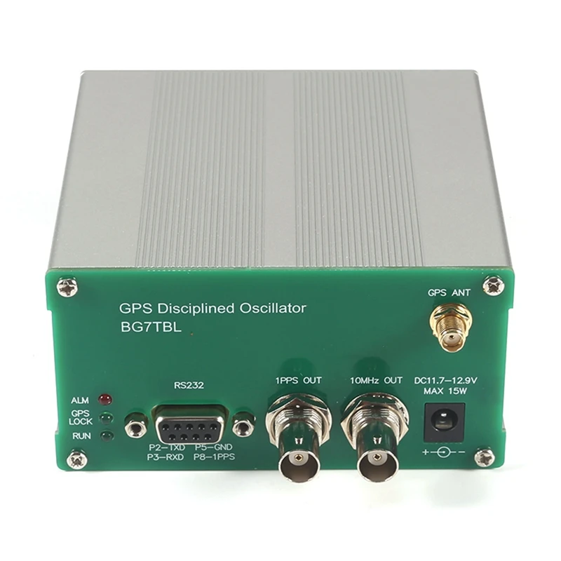 GPS Disciplined Oscillator Clock GPSDO 10KH-220Mhz VFO Square Wave With LCD Display Frequency 10Mhz Output US Plug