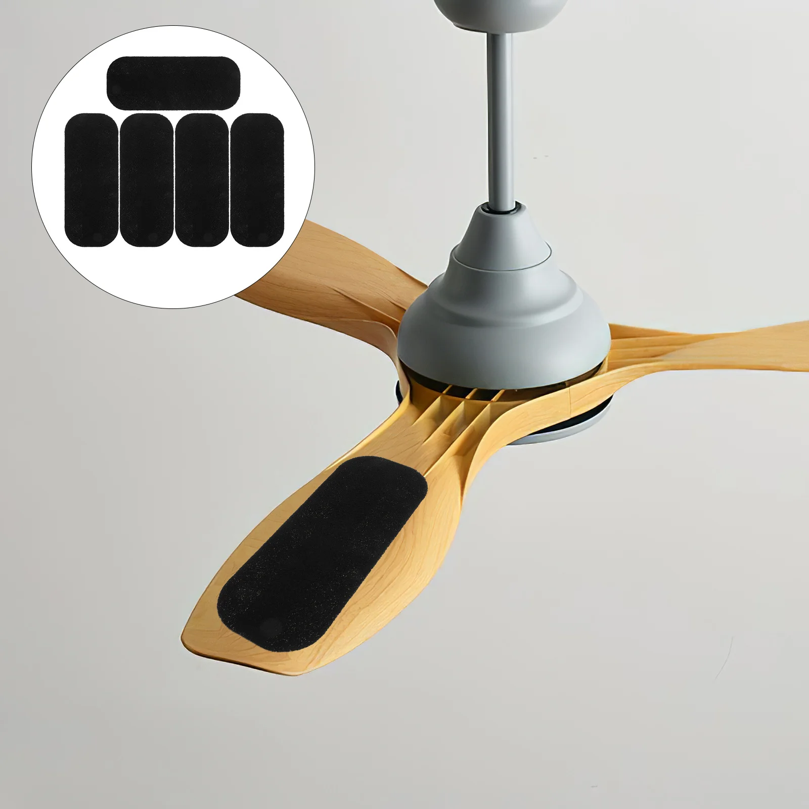 

5Pcs Ceiling Fan Filter Self-Adhesive Air Purifier Pads Dust Collector Replacement Indoor Ceiling Fan Accessories for Clean