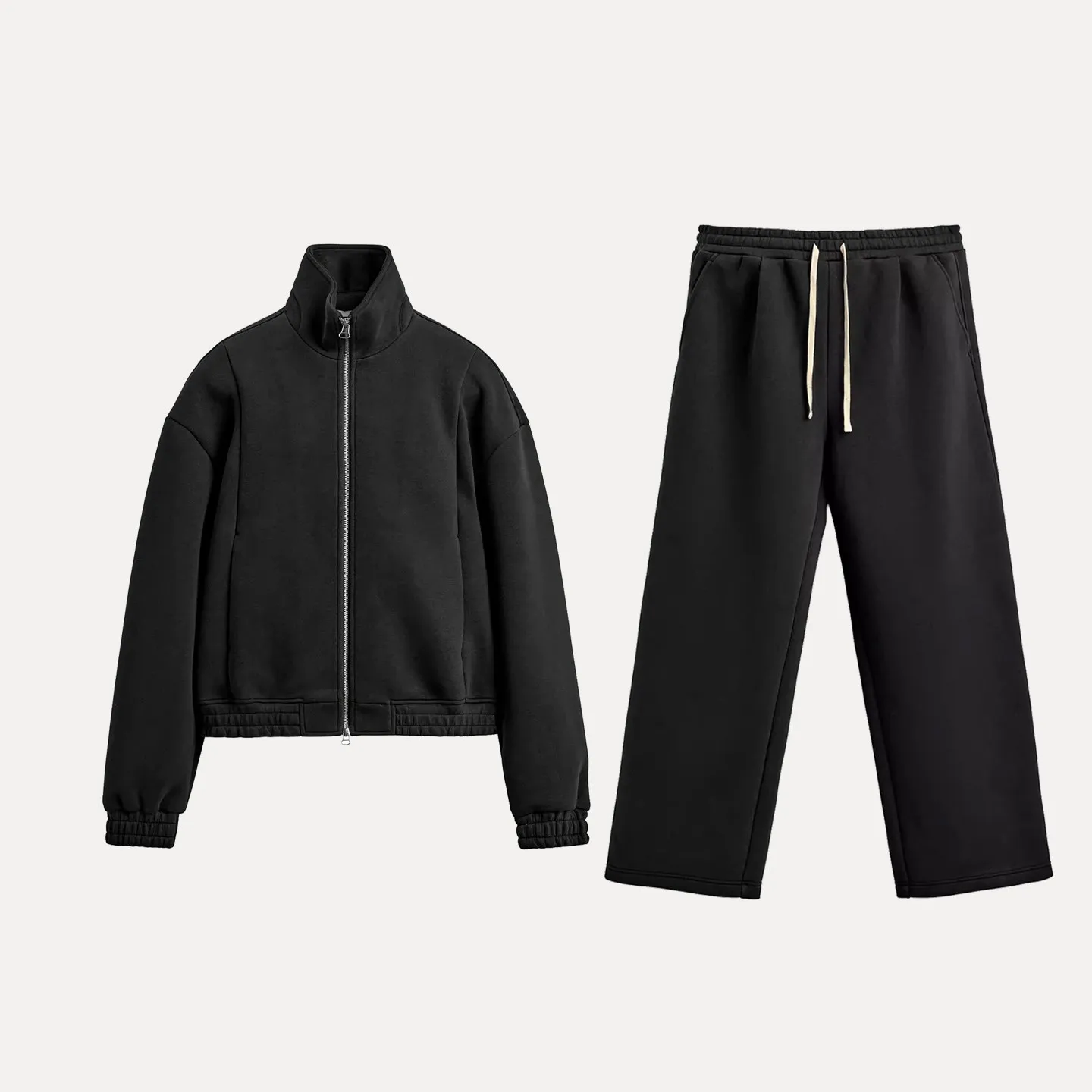 

Men's Faion Spring 2026 Double Zipper Jaet Outerwear with Slow Run Pants Long Sve Long Pants Youth Z Brand