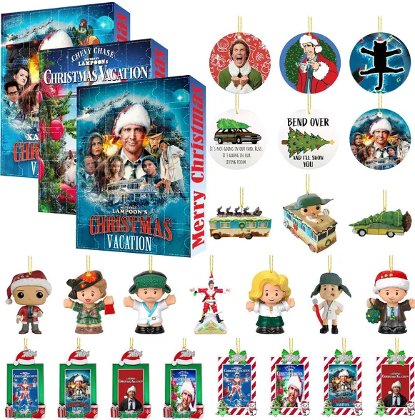 Christmas Advent Calendar 2024 Holiday Movie 24 Days Christmas Countdown Calendar Xmas Advent Calendars Kids Christmas Gifts