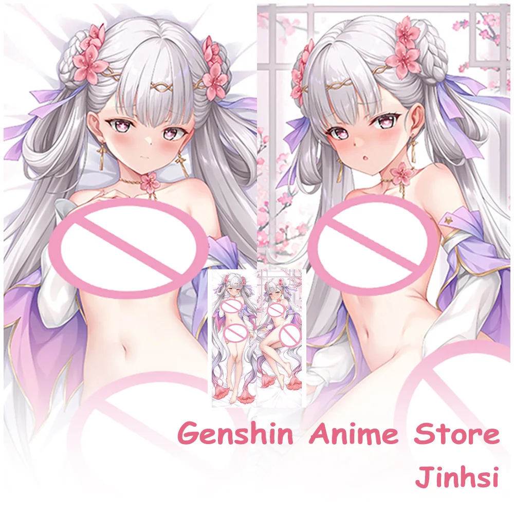 Dakimakura Wuthering Waves Jinhsi Cartoon Körper Kissenbezug Cosplay Requisiten Anime Doppelseitig Bedruckte Otaku Kissen Kissenbezüge
