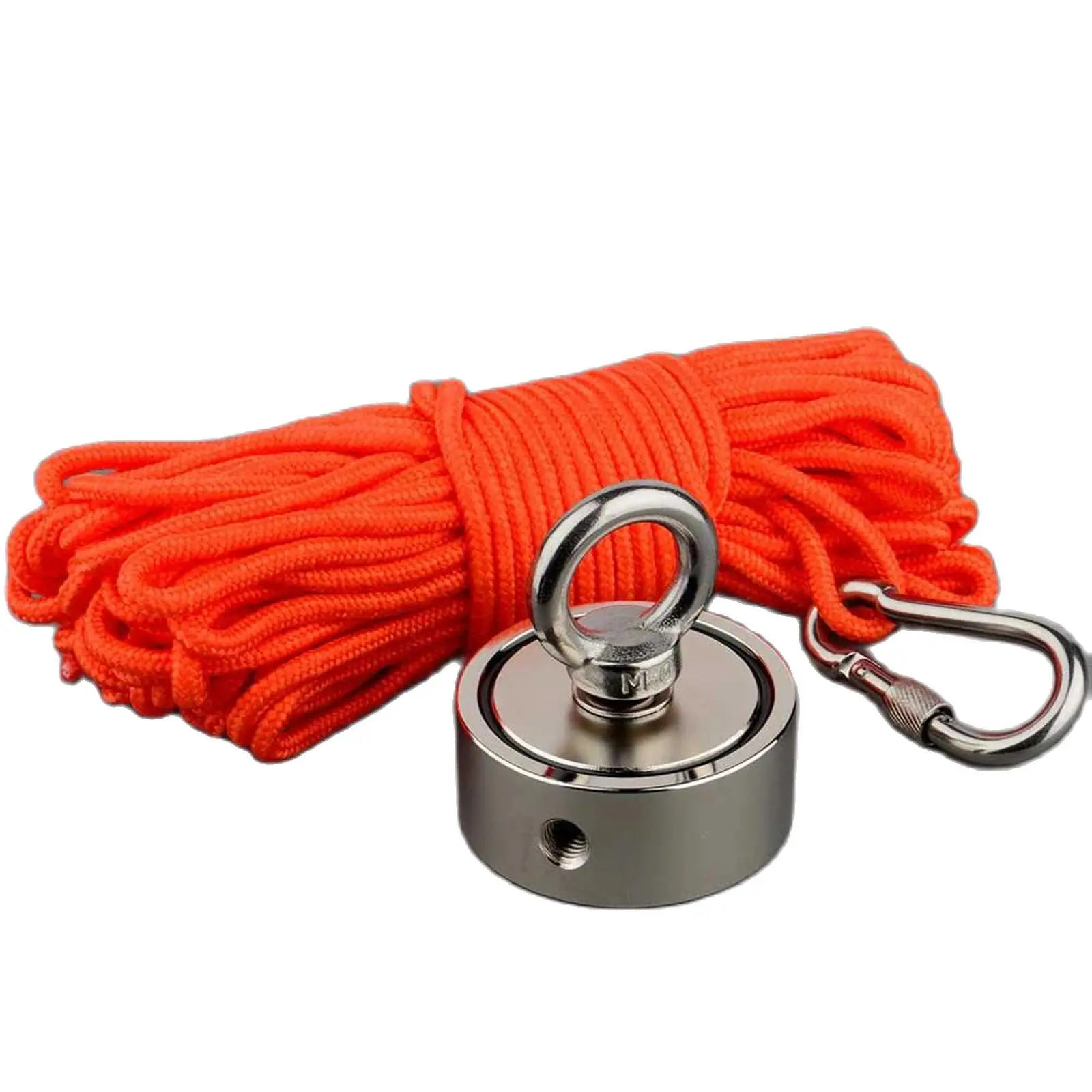 Two Side Fishing Magnet Set 80KG/120KG Each Side Retrieval Magnet N52 Neodymium Magnets with 10m Durable Rope