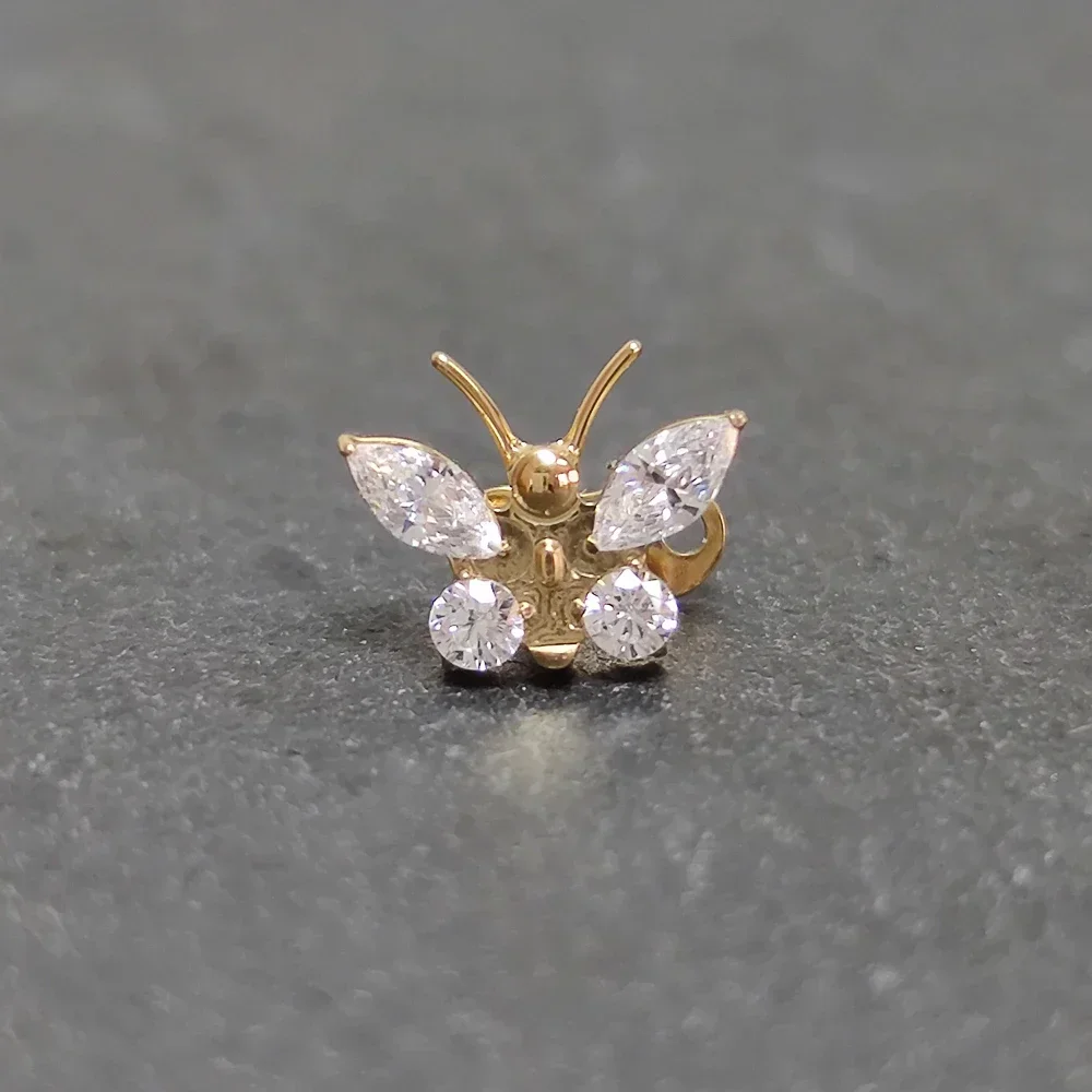 Titanium Helix Piercing Microdermal Studs, Dermal Anchor