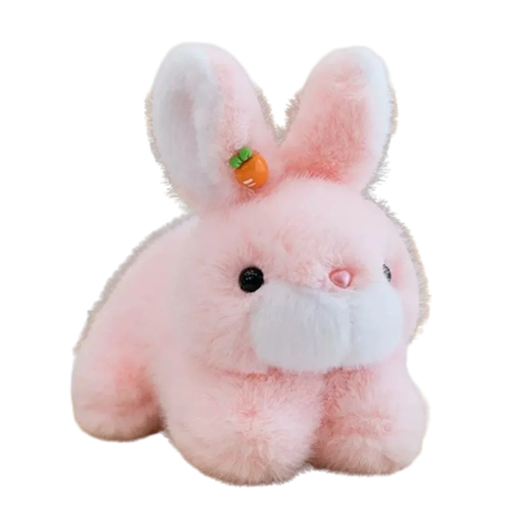 

Мягкая плюшевая подушка-кролик, интерактивная пушистая игрушка-кролик с большими ушами, удобная плюшевая игрушка-кролик для комфортного отдыха, мягкая игрушка-кролик для дней рождения и вечеринок
