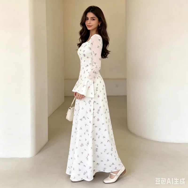 

Eid Muslim Dress Women Vestidos Abaya Flower Print Dresses Jalabiya Long Robe Ramadan Morocco Dubai Kaftan Arabic Party Abayas