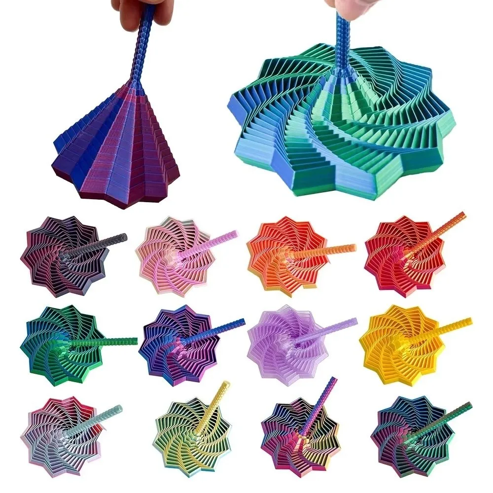 3D Printing Fractal Fidget Star Model Geometric Design Expanded Expanded Sensory Model Relaxation Creativity