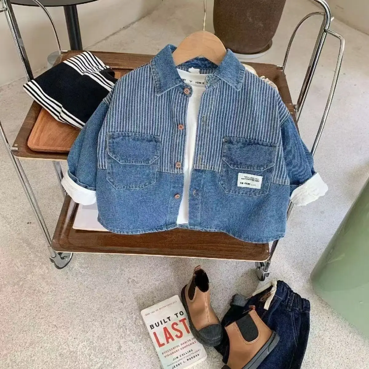 

Kids Boys' Jacket Spring and Autumn Korean Version Clothing Jacket 2025 New Children's Clothing Boys' Spring Casual Top 2-8Years