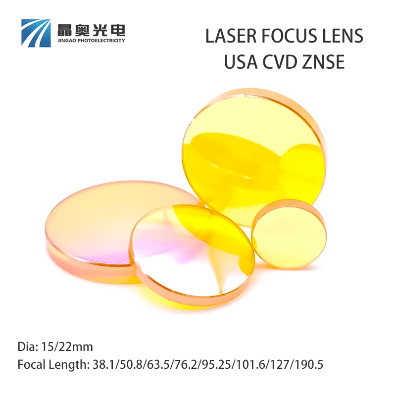 USA CVD ZnSe Focus Lens Dia.15/22mm Plano-Convex CO2 Laser Lens for Laser Cutting Marking Engraving Machine