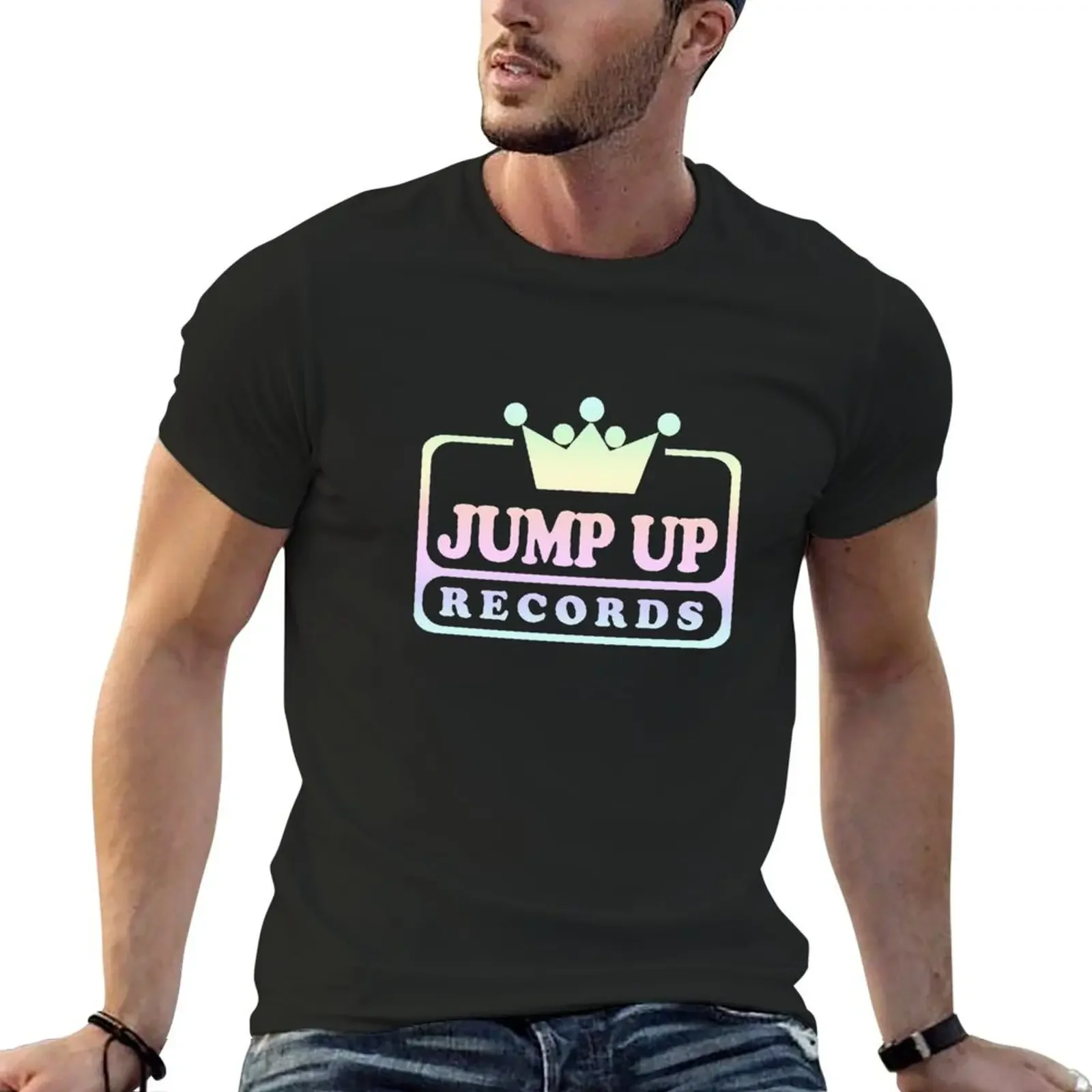 

Keep the Faith and JUMP UP candy T-Shirt sublime cotton graphic tees blanks heavyweight t shirts for men