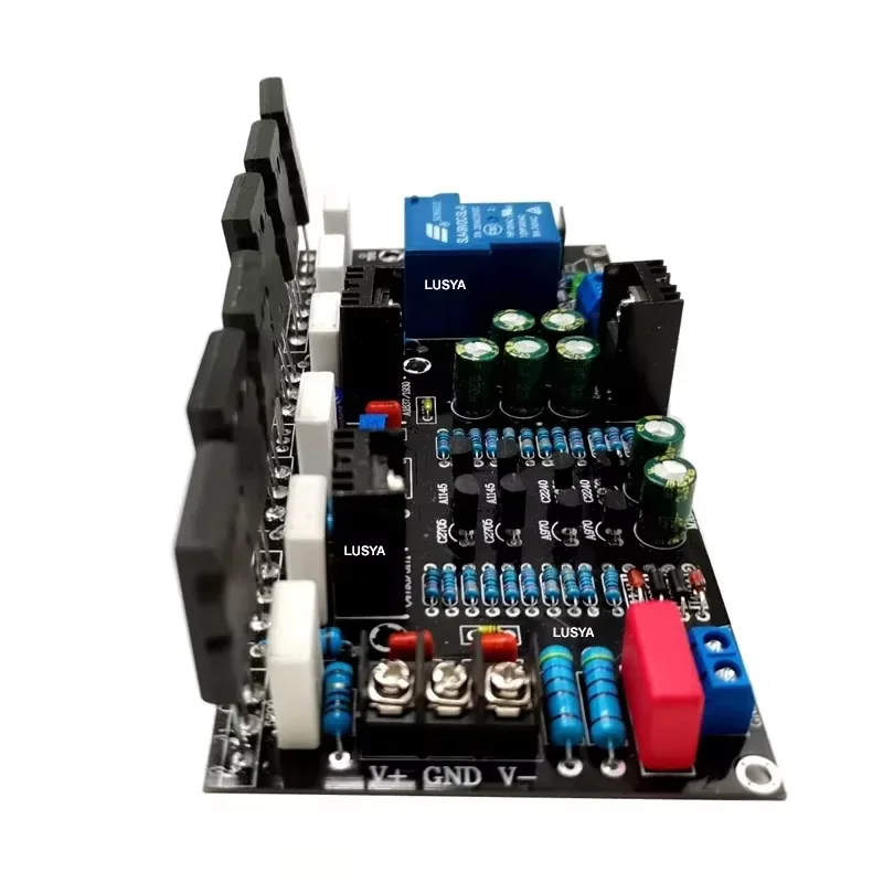 Upgraded Version 300W Mono Power Amplifier 1943 + 5200 High Power Tube Amp Board With Speaker Protection Relay