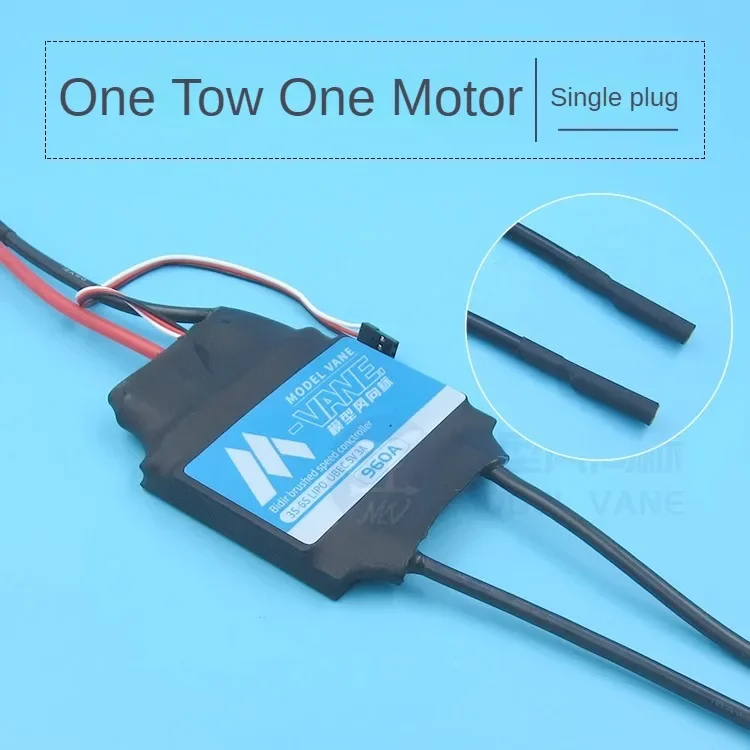 Bidirectioneel Geborsteld Esc 12V-24V 960a Hoog Vermogen Geen Waterdichte Sleepnet Boot 997 Motor Esc T/Xt60 Plug 1 Tow1-4 Motoren