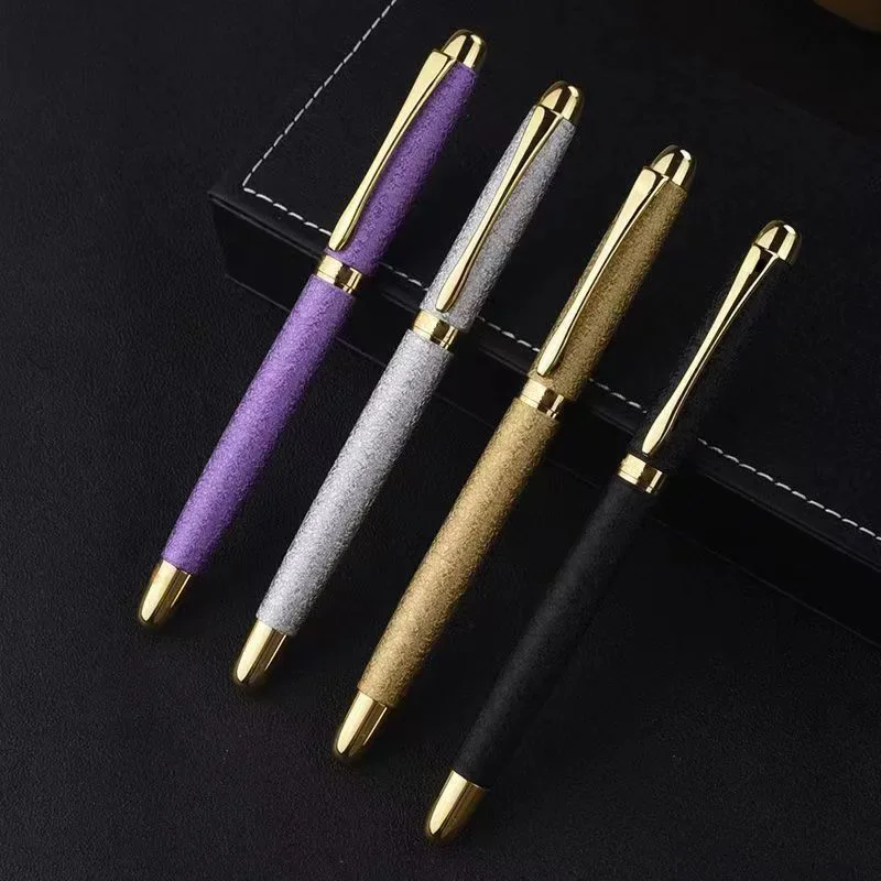 

5PCS Metal art sharp ink bag fountain pen, adult personalized signature pen, student calligraphy practice ink pen