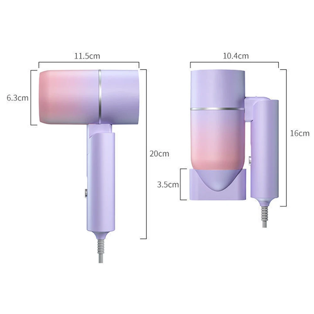 3500w venda quente secador de cabelo profissional salão de beleza mini viagem portátil lidar com secador de ar com coleta de ar nozzel