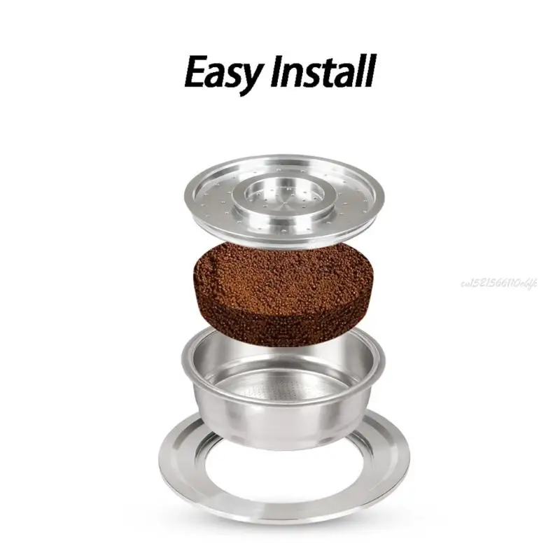 27rb Practical Macchine da caffè Accessorio BACKS SHEK BACKS Adattatore Adattatore in acciaio inossidabile PERFETTO per il caffè