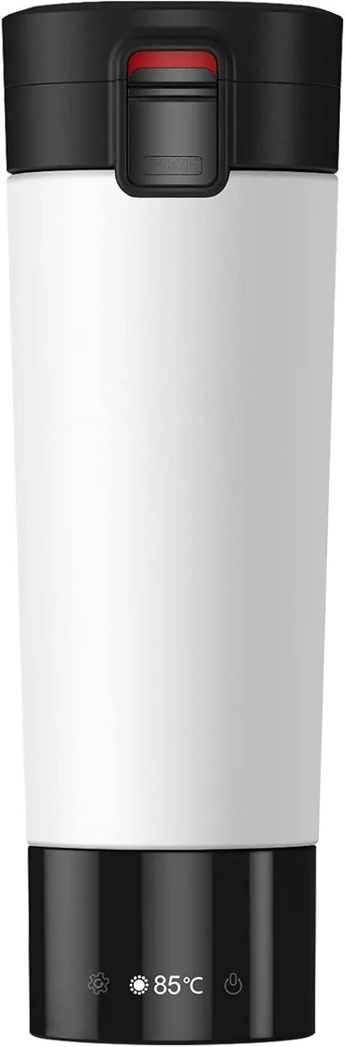 

Temperature Control Coffee Mug, Multi-Functional Travel Mug with 14400mah Power Bank, Vacuum Insulated Hot Beverage Warmer