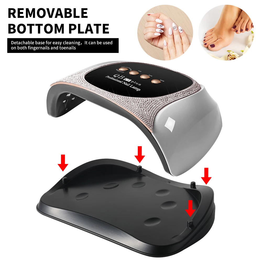 UV/LED Nail Dryer Lamp 57 LEDS Quick Drying Gel Polish Curing Light With LCD Display Manicure Equipment Tools for Acrylic Gel