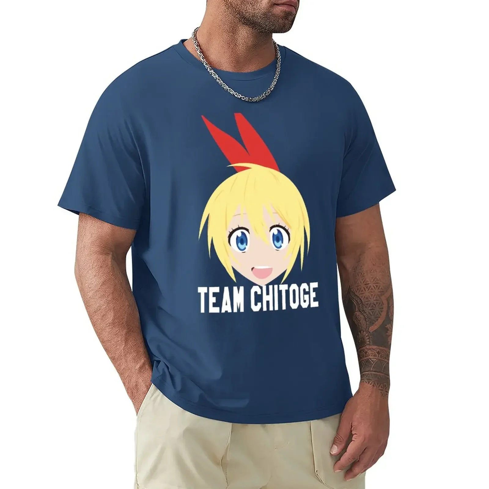 Team Chitoge - Nisekoi T-Shirt plus sizes tops mens graphic t-shirts funny Unisex T-shirts for Men Women Summer Tees Cotton