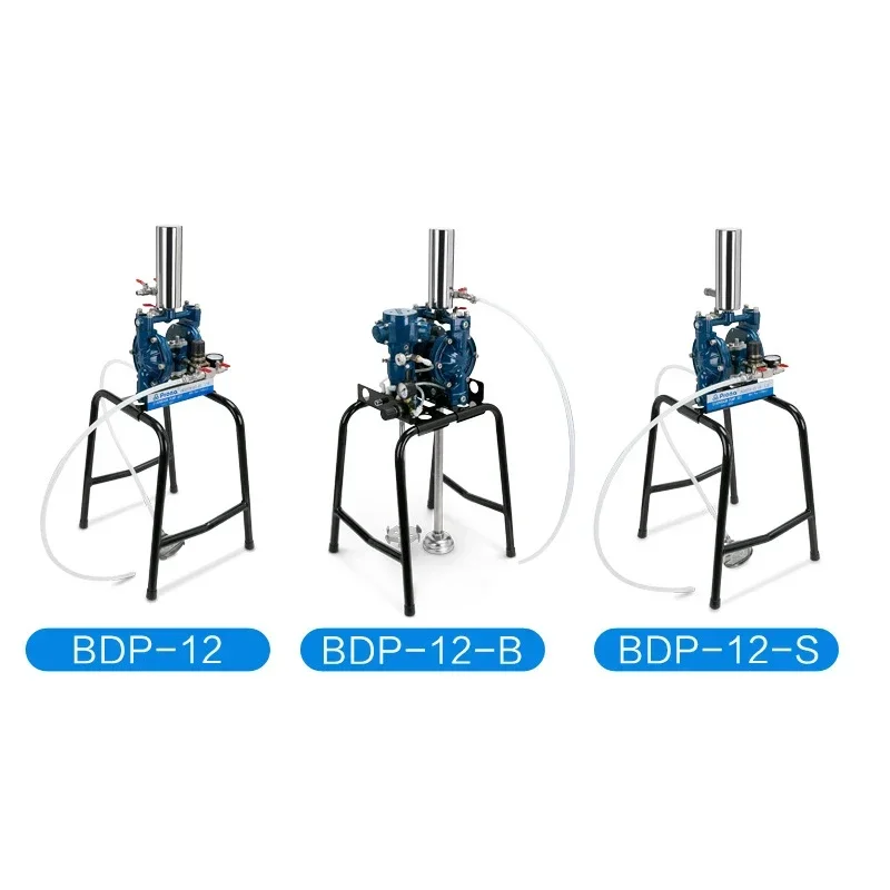 

BDP-12/BDP-12-B/BDP-12-S Пневматический мембранный насос 1/4 дюйма Мембранный насос Алюминиевый мембранный насос для краски