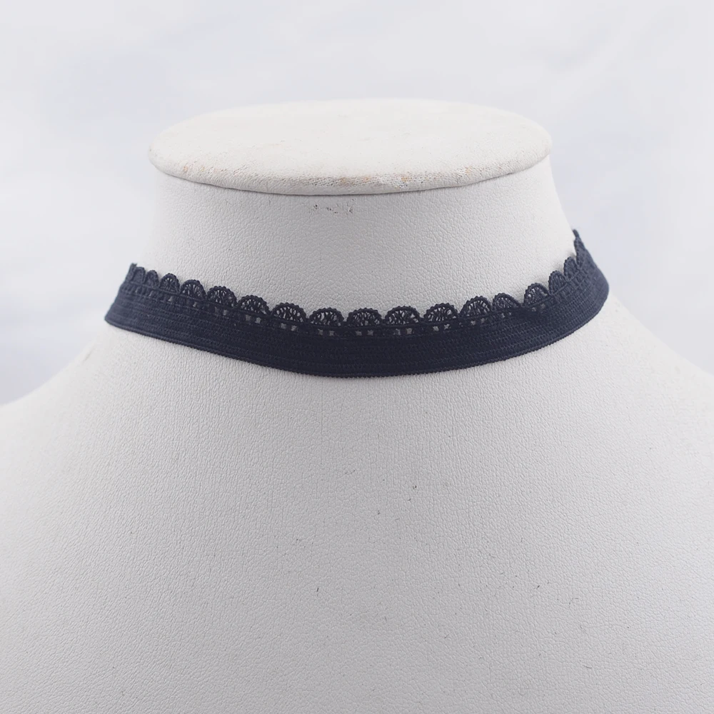 New Elasticity Choker Necklace For Women Simple Gothic Punk Harajuku Black Velvet Rope Suede Jewelry Collier