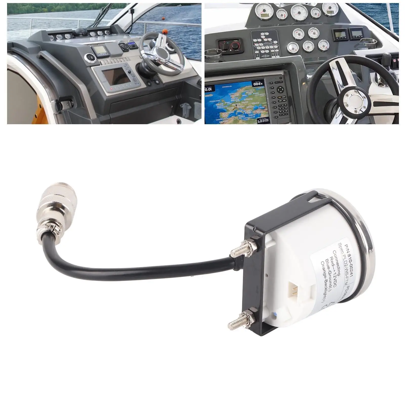 Depth Transducer 12V Depth Sounder with for White Backlight for marine Transportation