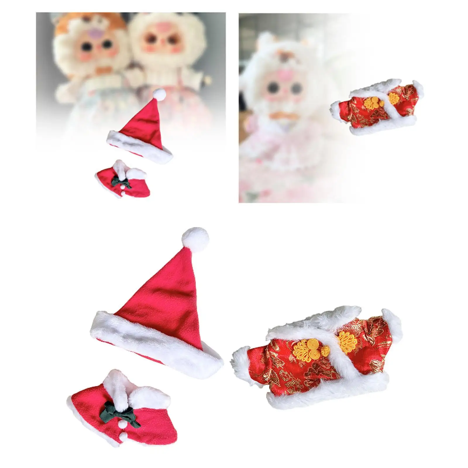 ملابس دمى قطيفة 20 سم، إكسسوارات حيوانات محشوة، أزياء، أنيقة، دعائم للصور