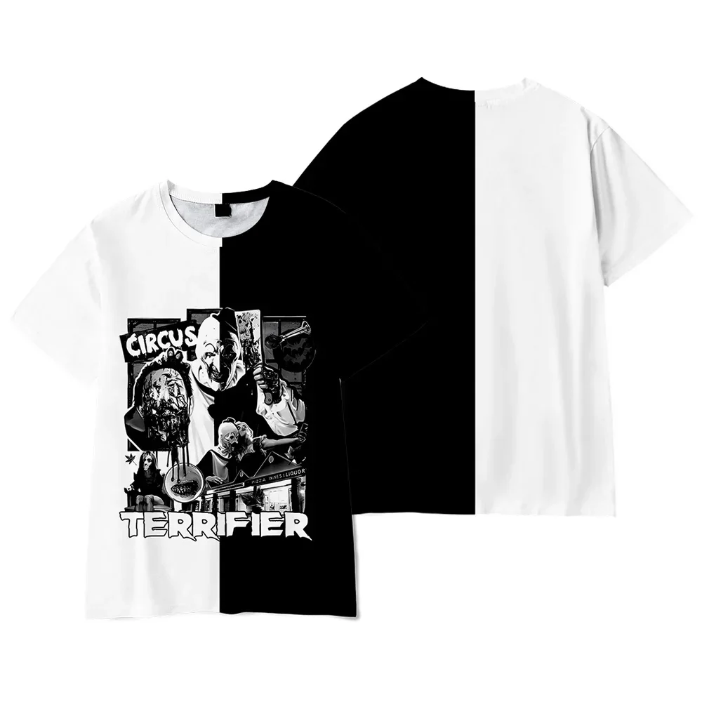

Terrifier 3 Horror Movie T-shirts Halloween Merch Print Cosplay Unisex Fashion Funny Casual Streetwear Tee