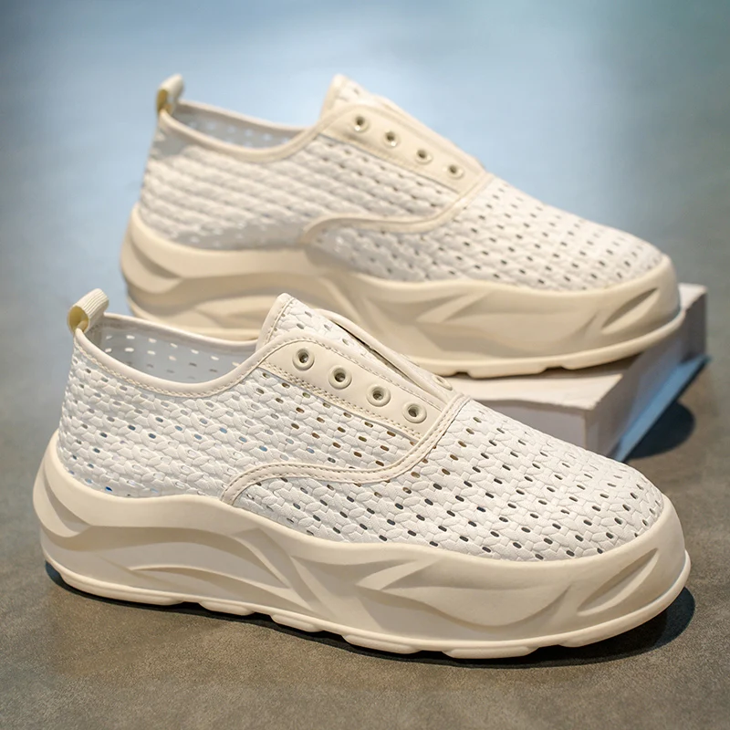 

Summer Hollow Out Loafers Men Casual Shoes Breathable Man Moccasins Men's Sneakers Slip On Flats Fashion Male Driving Shoes