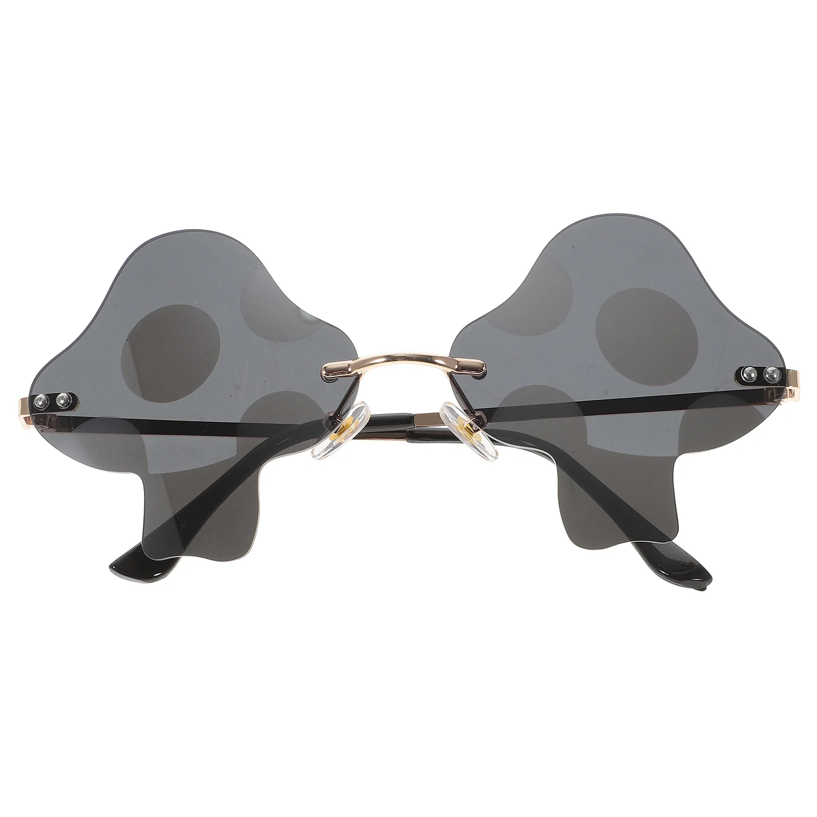 

Sunglasses Party Frameless Women Funky Disco Beach Rimless Cool Trendy Sunglasses Fashion Accessories Creative Mushroom Shape