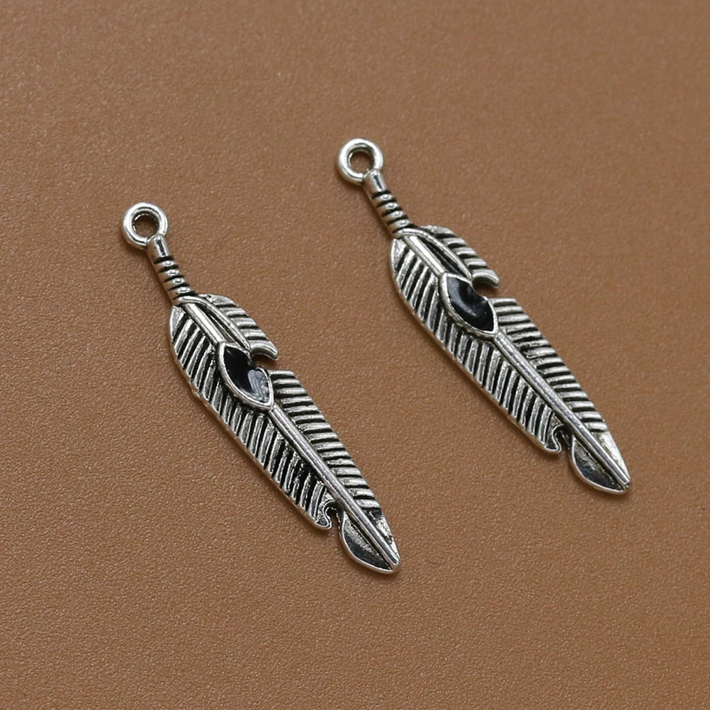 

10pcs Alloy Leaf Shape Pendants Charms DIY Jewelry Making Accessory for Necklace Bracelet ( )