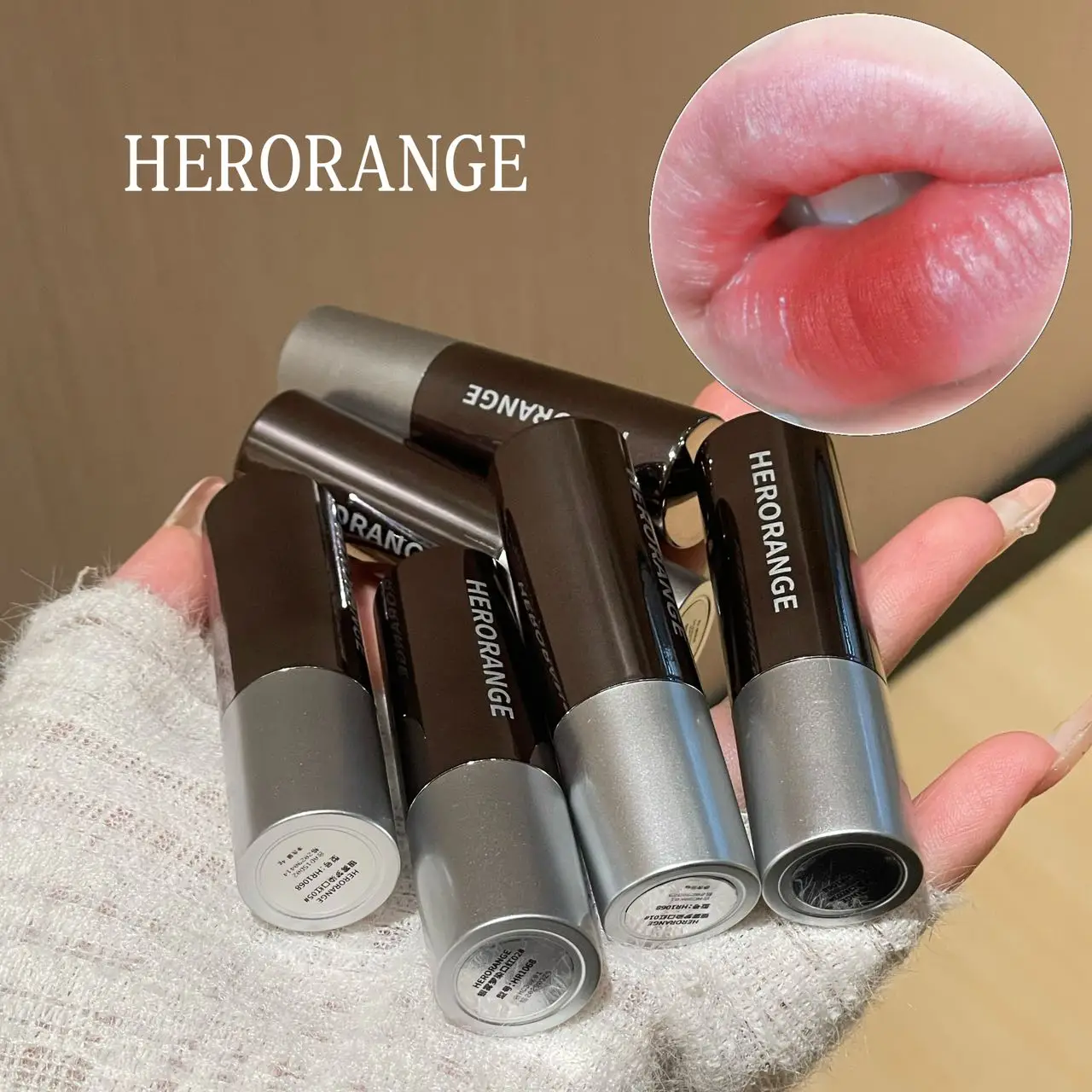 Herorange Matte Lipstick Velvety Non-Drying Transfer-Proof Fit All Skin Tones Daily Date Makeup