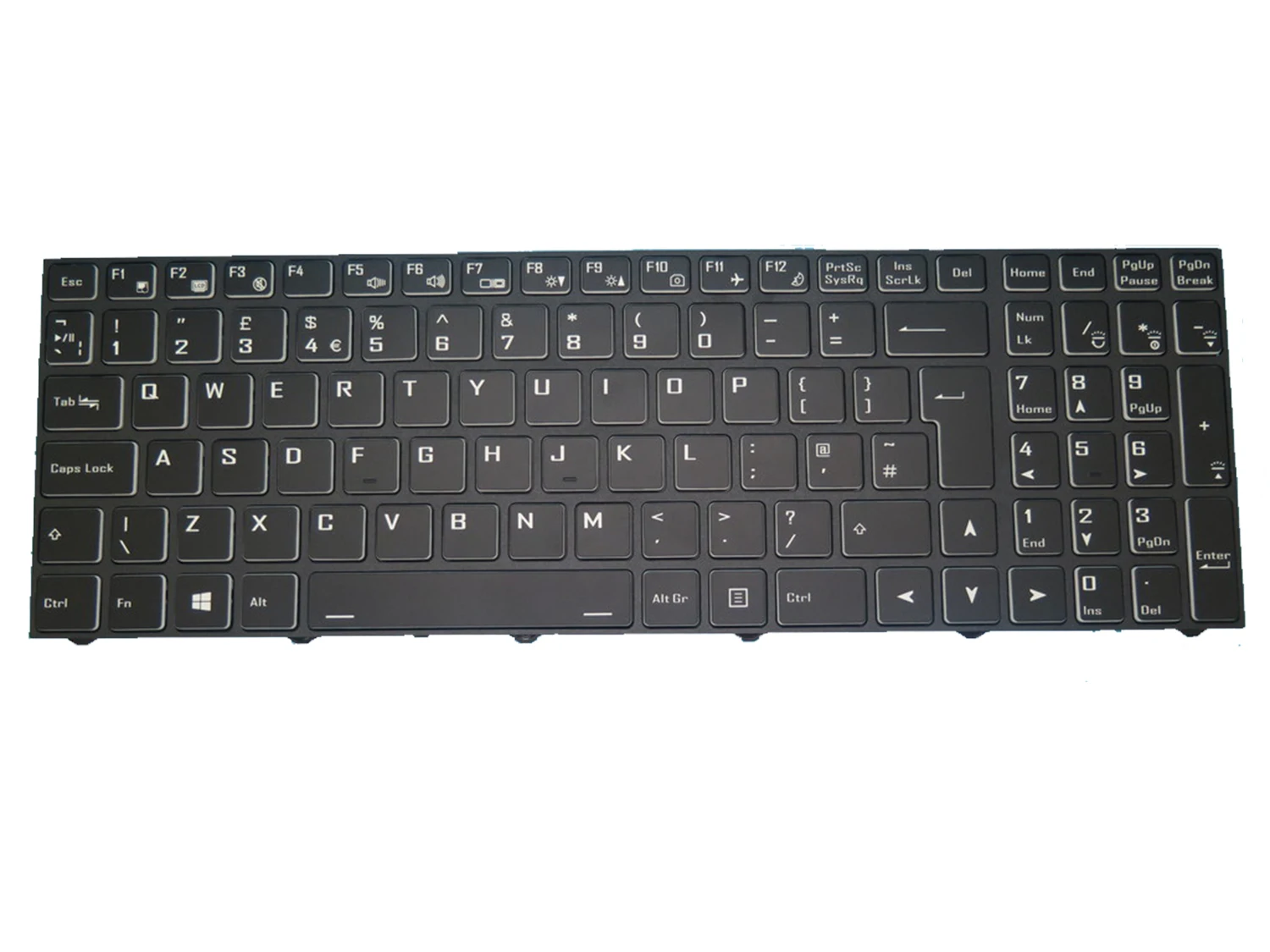 

Клавиатура для ноутбука с подсветкой UK/US/PO/SP/FR/RU/NE для MEDION ERAZER Defender P15 NH77EPY-M MD62243 MD62293 MD62294 MD62377 MD62382